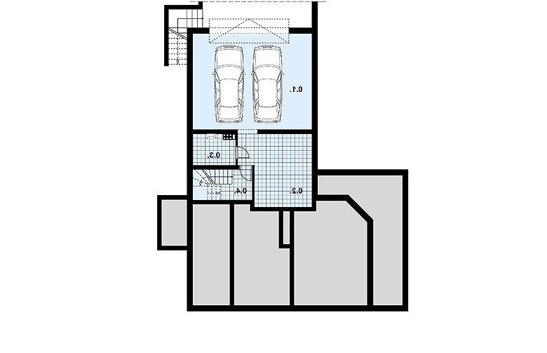 Projekt domu dwurodzinnego L-10 - 