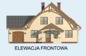 Projekt domu z poddaszem CASA GRANDE - elewacja 1