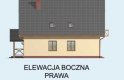 Projekt domu z poddaszem CASA GRANDE - elewacja 4