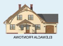 Elewacja projektu CASA GRANDE - 1 - wersja lustrzana