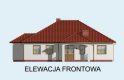 Projekt domu parterowego ALABAMA - elewacja 1