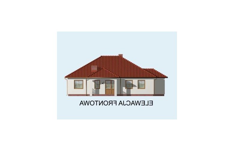 Projekt domu parterowego ALABAMA - elewacja 1