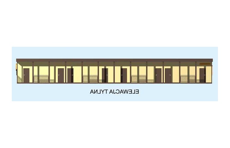 Projekt domu wielorodzinnego BSC4 budynek socjalny - elewacja 2