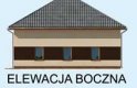 Projekt garażu G223 garaż czterostanowiskowy z pomieszczeniami gospodarczymi - elewacja 3