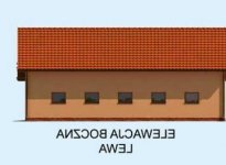 Elewacja projektu G226 garaż trzystanowiskowy z pomieszczeniami gospodarczymi - 2 - wersja lustrzana