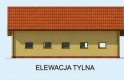 Projekt garażu G231 garaż trzystanowiskowy z pomieszczeniami gospodarczymi - elewacja 3