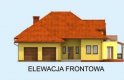 Projekt domu z poddaszem BIBIONE - elewacja 1