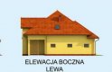 Projekt domu z poddaszem BIBIONE - elewacja 2