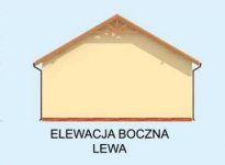 Elewacja projektu G243 garaż dwustanowiskowy - 2