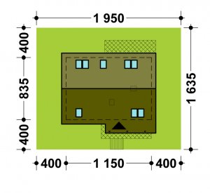 Usytuowanie budynku TK55P