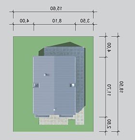 Usytuowanie budynku LK&841 w wersji lustrzanej