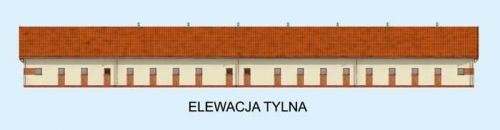 Elewacja projektu S40 Stajnia dla koni - 26 boksów - 4