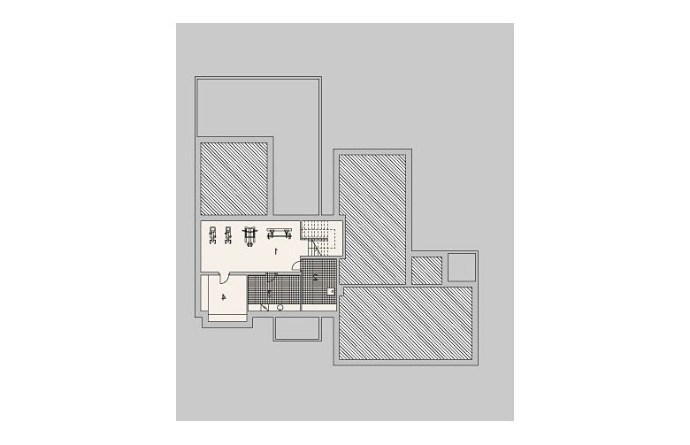 Projekt domu szkieletowego LK&1041 - piwnica