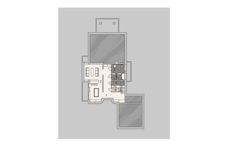 Projekt domu jednorodzinnego LK&937 - piwnica
