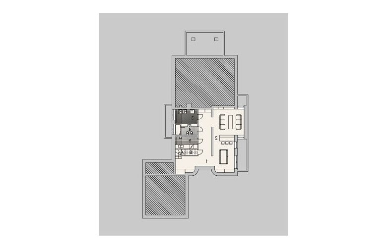 Projekt domu jednorodzinnego LK&937 - piwnica