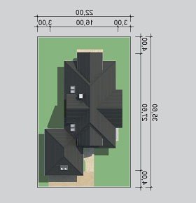 Usytuowanie budynku LK&937 w wersji lustrzanej