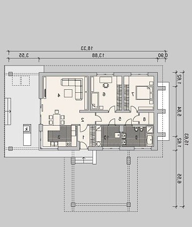 PARTER LK&1036 - wersja lustrzana