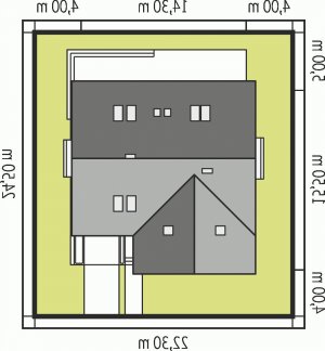 Usytuowanie budynku Malena G1 (wersja B) w wersji lustrzanej