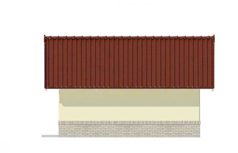 Projekt domu energooszczędnego ALFA- G2 - elewacja 2