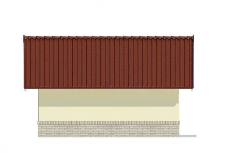 Projekt domu energooszczędnego ALFA- G2 - elewacja 2