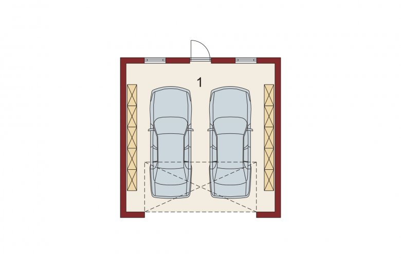 Projekt domu energooszczędnego ALFA- G2 - rzut parteru