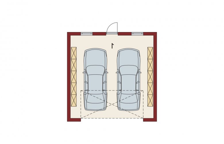 Projekt domu energooszczędnego ALFA- G2 - rzut parteru