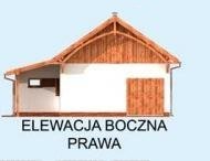 Elewacja projektu S43 Stajnia dla koni - 6 boksów - 3