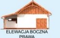 Projekt budynku gospodarczego S43 Stajnia dla koni - 6 boksów - elewacja 3