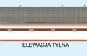 Projekt budynku gospodarczego S43 Stajnia dla koni - 6 boksów - elewacja 4