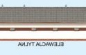 Projekt budynku gospodarczego S43 Stajnia dla koni - 6 boksów - elewacja 4