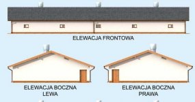 Elewacja projektu Bi2 - Tuczarnia Budynek Inwentarski - 1