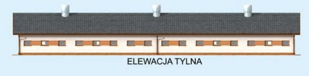 Elewacja projektu Bi2 - Tuczarnia Budynek Inwentarski - 2