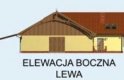 Projekt budynku gospodarczego S23 z bali drewnianych - 9 boksów - elewacja 3