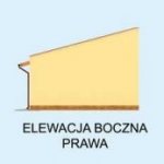 Elewacja projektu G268 garaż czterostanowiskowy z pomieszczeniem gospodarczym - 4