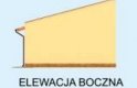 Projekt garażu G268 garaż czterostanowiskowy z pomieszczeniem gospodarczym - elewacja 4