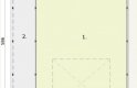 Projekt garażu GB10 projekt garażu blaszanego jednostanowiskowego z wiatą - rzut przyziemia