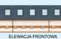 Projekt budynku gospodarczego S45 Ujeżdżalnia - elewacja 1