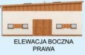 Projekt budynku gospodarczego S46 Ujeżdżalnia - elewacja 4