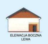 Elewacja projektu G303 garaż dwustanowiskowy - 2