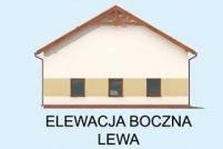 Elewacja projektu G307 garaż czterostanowiskowy z pomieszczeniami gospodarczymi - 2