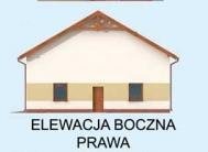 Elewacja projektu G307 garaż czterostanowiskowy z pomieszczeniami gospodarczymi - 3