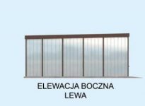 Elewacja projektu GB21 projekt garażu blaszanego dwustanowiskowego - 2