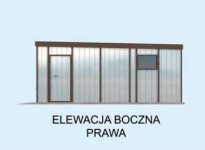 Elewacja projektu GB21 projekt garażu blaszanego dwustanowiskowego - 4