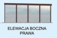 Elewacja projektu GB27 projekt garażu blaszanego trzystanowiskowego - 4