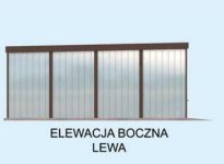 Elewacja projektu GB32 projekt garażu blaszanego dwustanowiskowego - 2