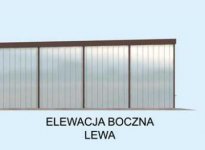 Elewacja projektu GB38 projekt garażu blaszanego dwustanowiskowego - 1