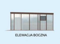 Elewacja projektu GB40 projekt garażu blaszanego dwustanowiskowego - 4