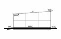 Projekt domu energooszczędnego G144 - Budynek garażowy - przekrój 1