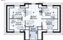 Projekt domu z poddaszem Z20 L bp - rzut poddasza