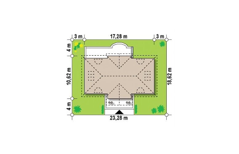 Projekt domu z poddaszem Z20 L bp - Usytuowanie